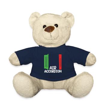 Air Accordion Cinco De Mayo Fiesta Mexican - Teddy Bear - french navy - Front