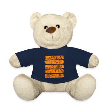 Retro Vintage Leopard Animal Wildlife Designs - Teddy - French Navy - Vorne