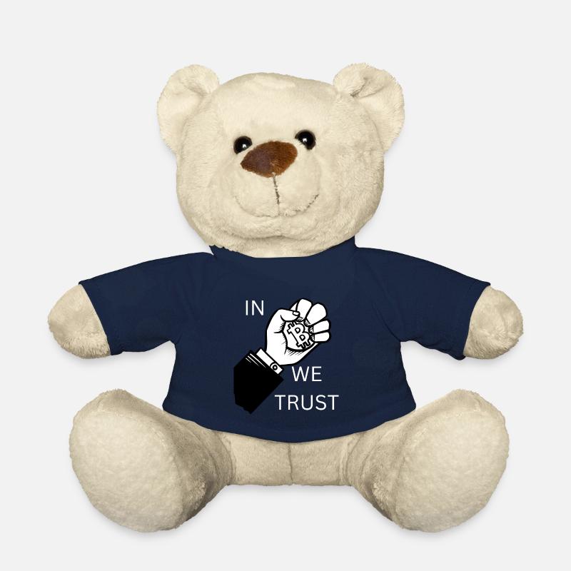 Faust In Bitcoin we Trust - Teddy Bear - french navy