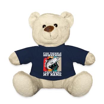Les poissons tremblent quand ils entendent mon nom 6 - Nounours - bleu marine - Devant