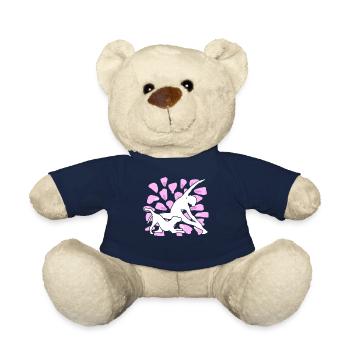 Yoga Dog Méditation Chiens Yoga Exercice - Nounours - bleu marine - Devant