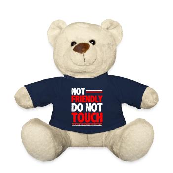 Pas amical, ne touchez pas 22 - Nounours - bleu marine - Devant