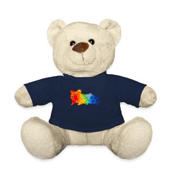Hamster Splash Art Tierliebhaber - Teddy - French Navy - Vorne