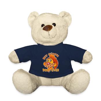 Goldfish Mom Ironische süße Fischtiere - Teddy - French Navy - Vorne
