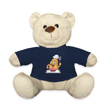 Cute Potatoe Cooking Hobby Chef Baking - Teddy Bear - french navy - Front
