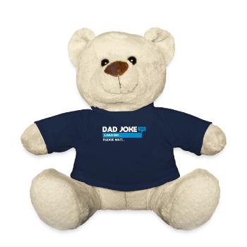 Papa-Witz Laden Bitte warten Papa Vatertag Witze - Teddy - French Navy - Vorne