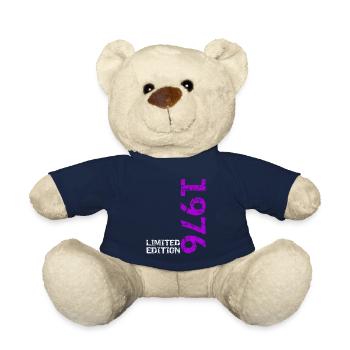 1976 Limited Edition Birthday Gift Wife Husband - Teddy Bear - french navy - Front