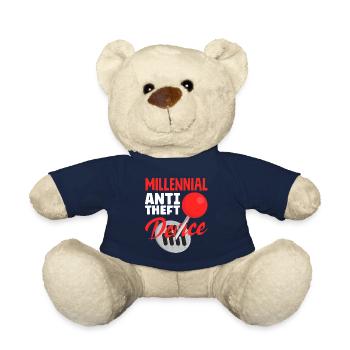 Auto Racing Mechanic Manual Millenial Anti Theft - Teddy Bear - french navy - Front