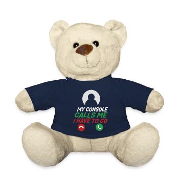 Ma console m’appelle - Nounours - bleu marine - Devant