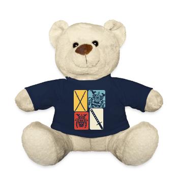 Katana Retro Ninja Sword Samouraï Sword - Nounours - bleu marine - Devant