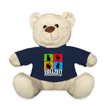 Katzen Misanthrop Sarkasmus - Teddy - French Navy - Vorne