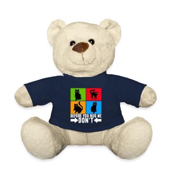 Katzen Misanthrop Sarkasmus - Teddy - French Navy - Vorne