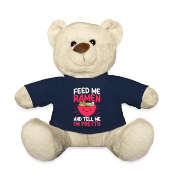 Ramen Nudelsuppe Japanische Kawaii Geschenk Ramen - Teddy - French Navy - Vorne