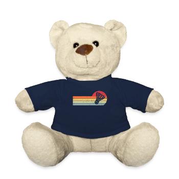 Badminton Rétro Vintage - Nounours - bleu marine - Devant
