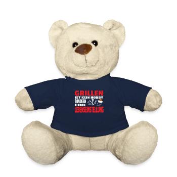 Grillen und Camper Geschenkidee - Teddy - French Navy - Vorne