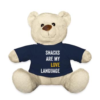 Snacks Are My Love Language - Teddy Bear - french navy - Front