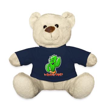 Cactus wanna Hug - Teddy Bear - french navy - Front