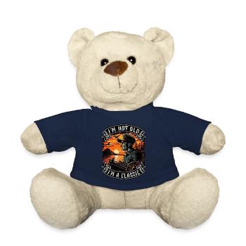 Je ne suis pas vieux Je suis un amoureux des bateaux classiques - Nounours - bleu marine - Devant