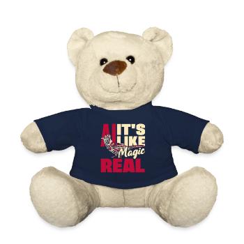 Ai It's Like Magic But Real Computer Science - Teddy - French Navy - Vorne