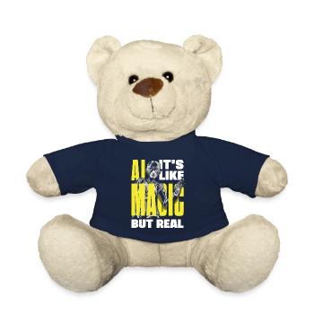 Ai It's Like Magic But Real Computer Science - Teddy - French Navy - Vorne