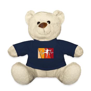 Handball Retro Herzschlag - Teddy - French Navy - Vorne