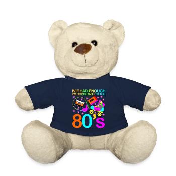 Soirée disco des années 80 années 1980 - Nounours - bleu marine - Devant