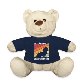 Dackel Teckel Dackelwelpe Dackelhund Geschenk Dack - Teddy - French Navy - Vorne