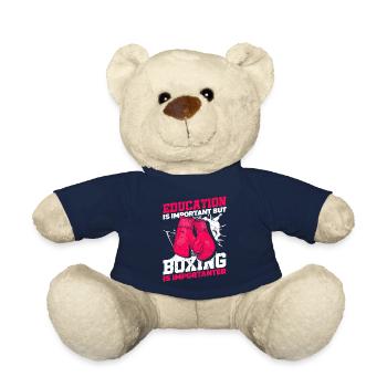 Bildung Ist Wichtig, Aber Boxen Sport Boxer Boxen - Teddy - French Navy - Vorne