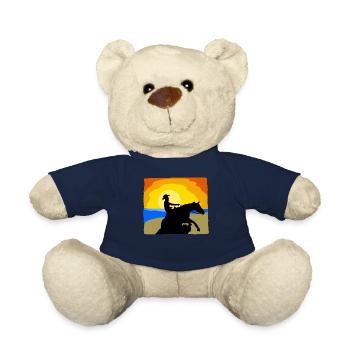 Reining Riding Beach Western Riding - Teddy Bear - french navy - Front