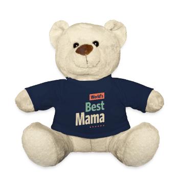 La meilleure maman du monde - Maman Grand-mère - Nounours - bleu marine - Devant