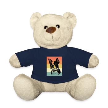 Boston Terrier - Teddy - French Navy - Vorne