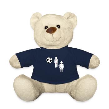 Joueur de football Footballeur de football - Nounours - bleu marine - Devant