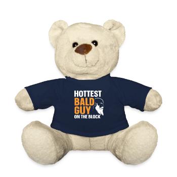 Being Bald Bald Guy With A Beard Bald Dad - Teddy Bear - french navy - Front