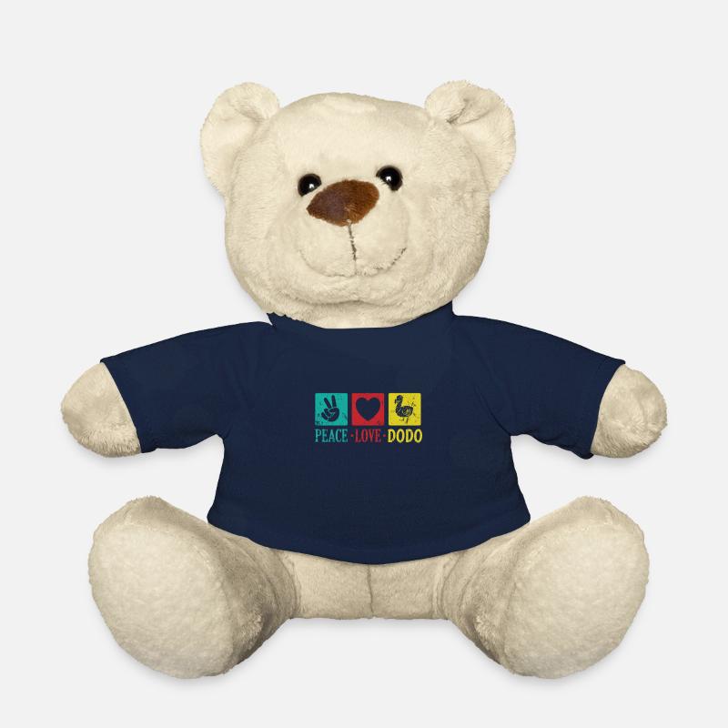 Peace Love Dodo Vogel aus Mauritius - Teddy - French Navy