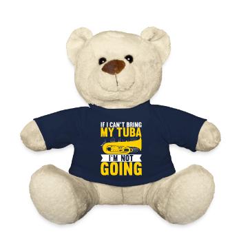 Tuba tuba player - Teddy Bear - french navy - Front