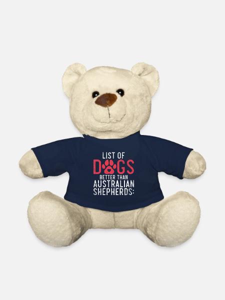 Australian Shepherd Gifts - Teddy Bear - french navy