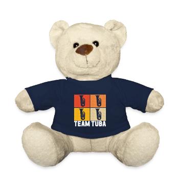 Tuba tuba player - Teddy Bear - french navy - Front
