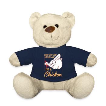 I'm A Chicken Funny Farming Hen Chicken Lover - Teddy Bear - french navy - Front