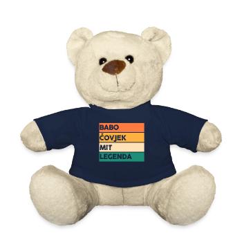 Babo Bosnien Vater Bosnischer Papa Balkan Bosna - Teddy - French Navy - Vorne