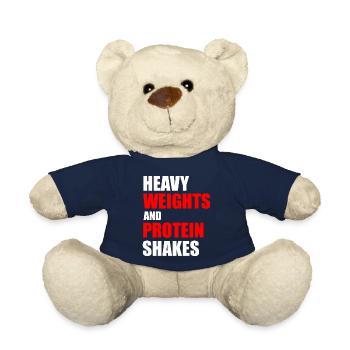 Schwere Gewichte und Proteinshakes - Teddy - French Navy - Vorne