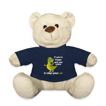 Si vous êtes heureux et que vous le savez, applaudissez votre... Oh - Nounours - bleu marine - Devant