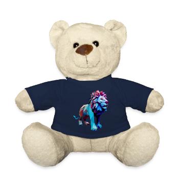 Lions polygonaux - Nounours - bleu marine - Devant