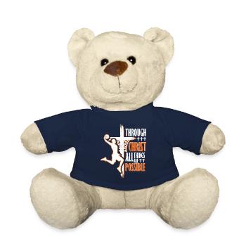 Christlicher Basketball Jesus Christus Basketball - Teddy - French Navy - Vorne
