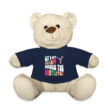 Let's groove under the mistletoe - hippie - Teddy Bear - french navy - Front