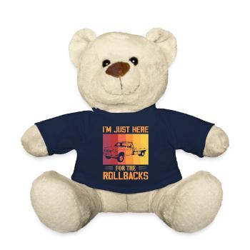 Je suis juste ici pour le conducteur de dépanneuse Rollbacks T - Nounours - bleu marine - Devant
