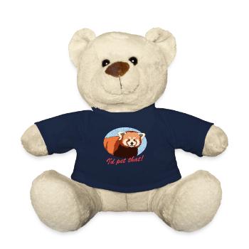 Red Panda Red Pandas Red Panda Gift - Teddy Bear - french navy - Front