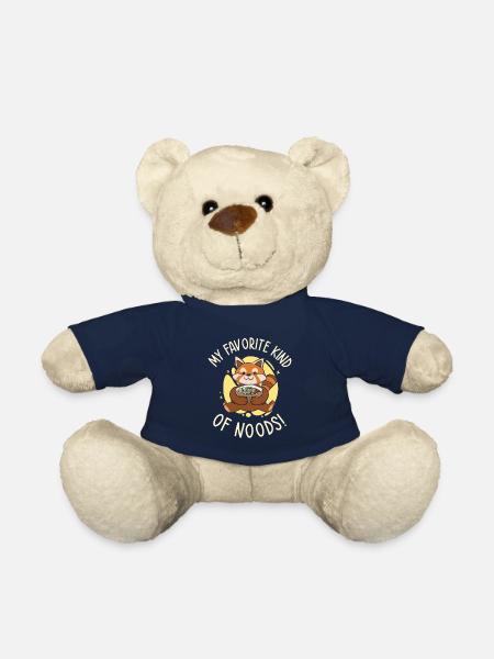 Niedlicher roter Panda isst Ramen-Nudeln - Teddy - French Navy