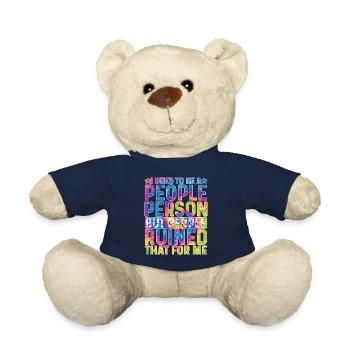 J’étais une personne sociable 18 - Nounours - bleu marine - Devant