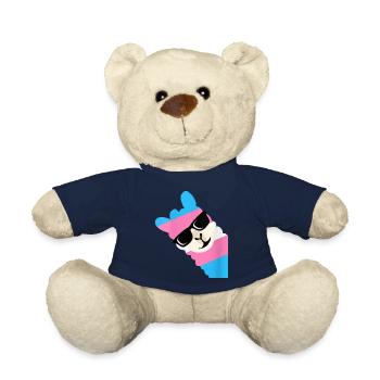 Les femmes drôles disent les lunettes de soleil de lama gay - Nounours - bleu marine - Devant