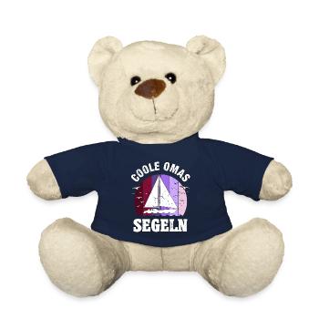 Segeln Segler Segelboot Oma Muttertag Geschenk - Teddy - French Navy - Vorne